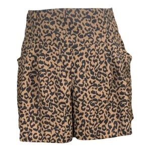 Loft Leopard Print Women's Dressy Shorts Lightweight Pockets Animal Print Size 4